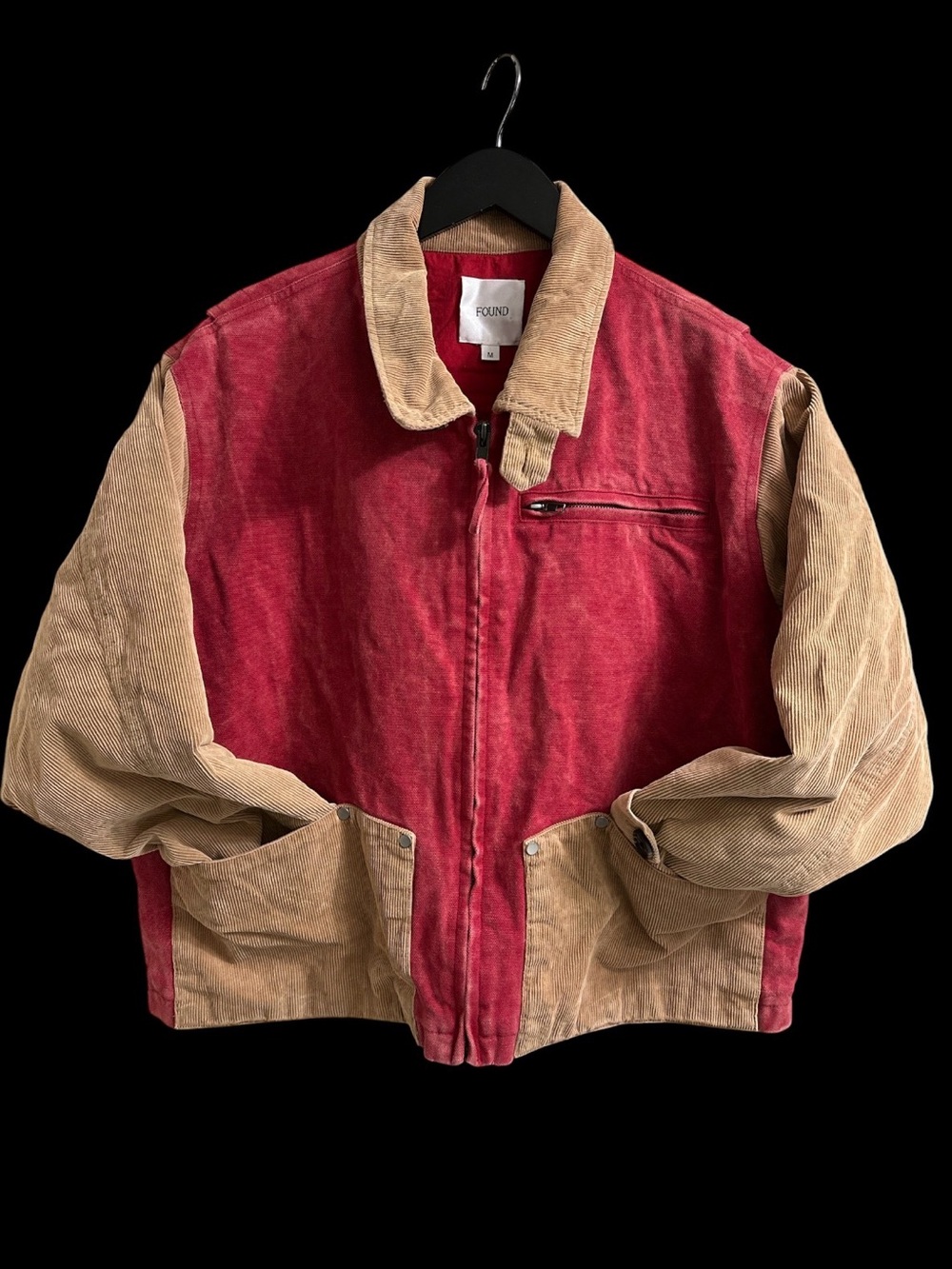 Found NYC Canvas Corduroy Field Jacket Size M Unisex - Picture 2 of 5